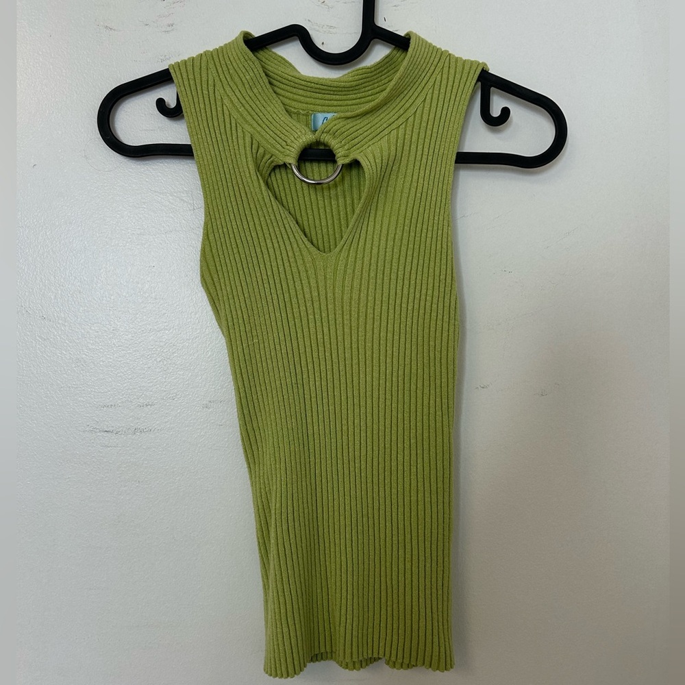 Y2K lime green knit